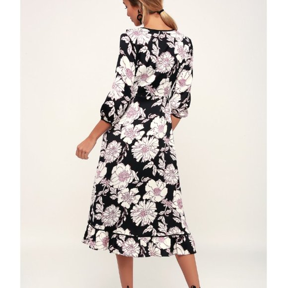 NWT Lulus Thistle Prove My Love Floral Wrap Dress - Picture 2 of 13
